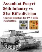 Custom PanzerBlitz counters for 86th Infantry & 81st Rifle division