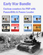 Custom PanzerBlitz/Panzer Leader counters Early War Bundle
