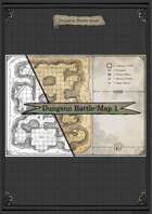 Dungeon Battle Map #1 (b&w + papyrus)