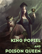 Character FullPage Art - King Popiel and Poison Queen- RPG Stock Art