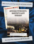 Apocalypse Boy: Last Human on Eart | Bookmark No HP RPG [BUNDLE]