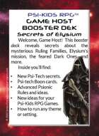 Psi-Kids RPG Game Host Deck - Secrets of Elysium