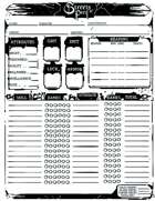 Streets of Peril Character Sheet: Fillable PDF