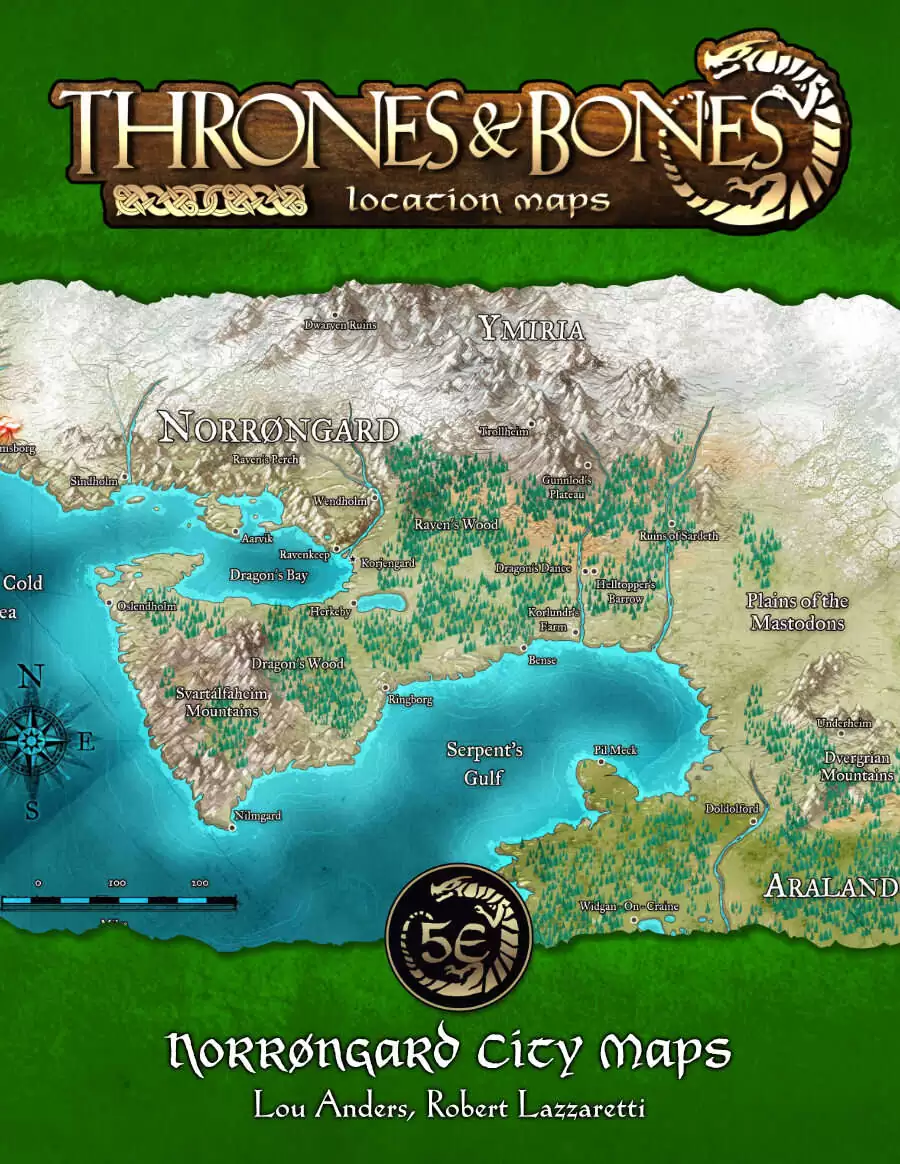Thrones & Bones: Norrøngard City Maps - Lazy Wolf Studios | DriveThruRPG