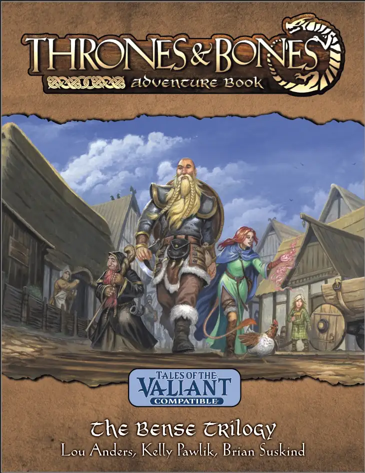 Scandinavian Heroes March through the Streets of a Viking Town