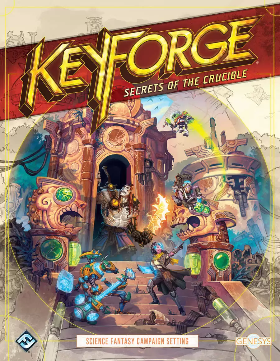 Genesys Roleplaying Game: Secrets Of The Crucible Sourcebook - 272-Page KeyForge Adventure Guide