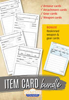 Blank Item Cards Bundle