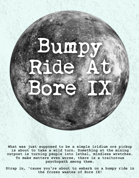 Bumpy Ride at Bore IX