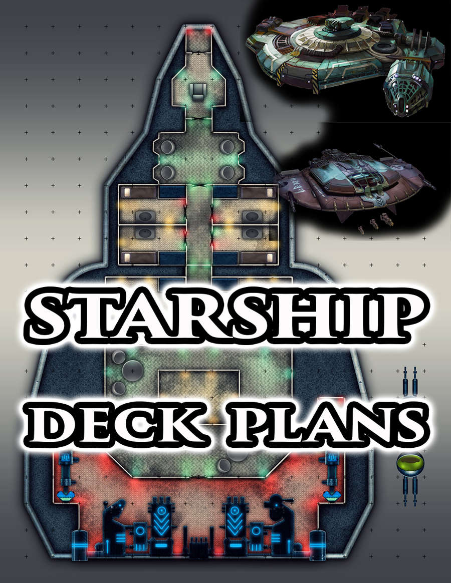 Starship Deck Plans - Frog God Games | DriveThruRPG