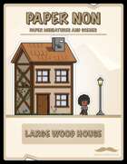 Large Wood House Paper Kit