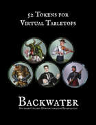52 Tokens for Backwater: Southern Gothic Horror Tabletop Roleplaying
