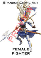 Fantasy Character Stock Art: Female Fighter
