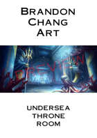 Fantasy Environment Stock Art: Undersea Throne Room