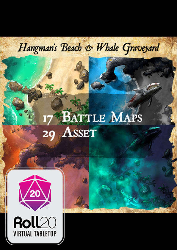 Hangman's Beach & Whale Graveyard Map & Assets | Roll20 VTT - Limithron ...