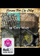 Havana Port City Map | Roll20 VTT