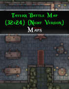 Tavern Battle Map (32x24) (Night Version)