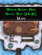 Winter Hermit Home Battle Map (24x32)
