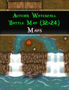 Autumn Waterfall Battle Map (32x24)