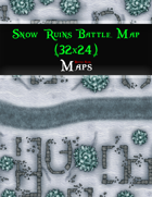 Snow Ruins Battle Map (32x24)