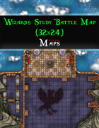 Wizard's Study Battle Map (32x24)
