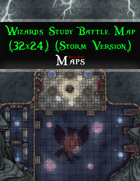 Wizard's Study Battle Map (32x24) (Storm Version)
