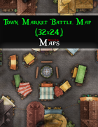 Town Market Battle Map (32x24)