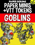 Paper Golems Paper Minis & VTT: Goblins