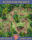 Auzilium Digsite, Jungle Battlemap [25x25]