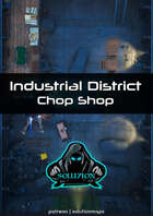 Industrial District Chop Shop 1080p - Cyberpunk Animated Battle Map