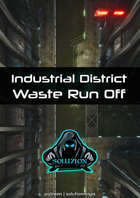 Industrial District Waste Run Off 1080p - Cyberpunk Animated Battle Map