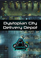 Dystopian City Delivery Depot 1080p - Cyberpunk Animated Battle Map