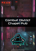 Combat District Chapel Pub 1080p - Cyberpunk Animated Battle Map