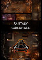 Guildhall Main Floor HD 1080 - Animated Fantasy Battle Map