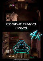 Combat District Safehouse Hovel UHD 4k- Cyberpunk Animated Battle Map