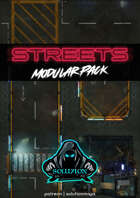 Modular Animated Streets Road Pack [VTT Edition] - Futuristic Cyberpunk Animated Battle Map