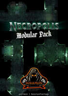 Modular Animated Necropolis Pack [VTT Edition] - Gothic Dark Fantasy Dungeon VTT Battle Map Tiles