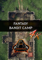 Bandit Camp UHD 4k - Animated Fantasy Battle Map