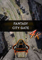 City Gates Day & Night UHD 4k - Animated Fantasy Battle Map