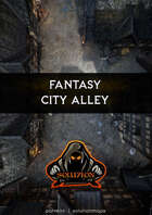 City Alley Day & Night HD 1080p - Animated Fantasy Battle Map