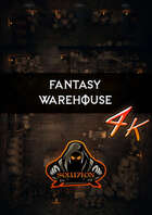 Warehouse Interior UHD 4k - Animated Fantasy Battle Map