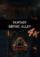 Gothic City Alley UHD 4k - Animated Fantasy Battle Map