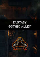 Gothic City Alley HD 1080p - Animated Fantasy Battle Map