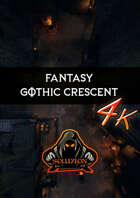 Gothic City Crescent UHD 4k - Animated Fantasy Battle Map