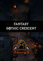 Gothic City Crescent HD 1080p - Animated Fantasy Battle Map