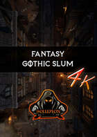 Gothic City Slum UHD 4k - Animated Fantasy Battle Map