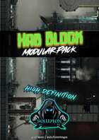 Modular Animated Hab Block Roof Pack [HD & Print Edition] - Futuristic Cyberpunk Animated Battle Map