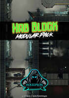 Modular Animated Hab Block Roof Pack [VTT Edition] - Futuristic Cyberpunk Animated Battle Map