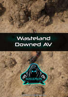 Wasteland Downed AV - Cyberpunk Animated Battle Token Map