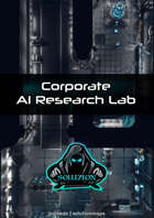 Corporate AI Research Lab - Cyberpunk Sci-Fi Animated Battle Token Map