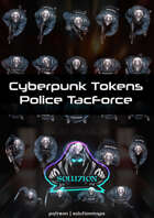 Police TacForce - Cyberpunk Top-Down Token Pack